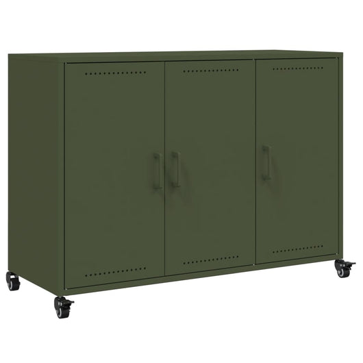 Credenza Verde Oliva 100,5x39x72 cm in Acciaio