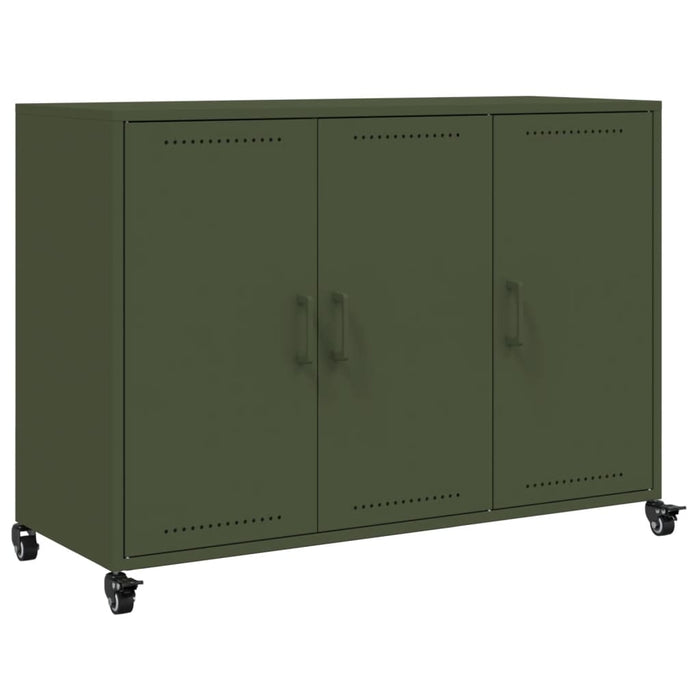 Credenza Verde Oliva 100,5x39x72 cm in Acciaio 846684