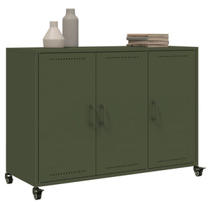Credenza Verde Oliva 100,5x39x72 cm in Acciaio 846684