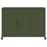 Credenza Verde Oliva 100,5x39x72 cm in Acciaio 846684