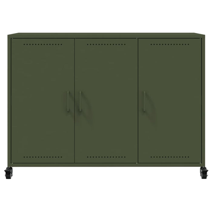 Credenza Verde Oliva 100,5x39x72 cm in Acciaio 846684