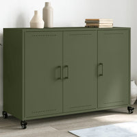 Credenza Verde Oliva 100,5x39x72 cm in Acciaio 846684