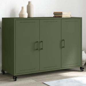 Credenza Verde Oliva 100,5x39x72 cm in Acciaio 846684