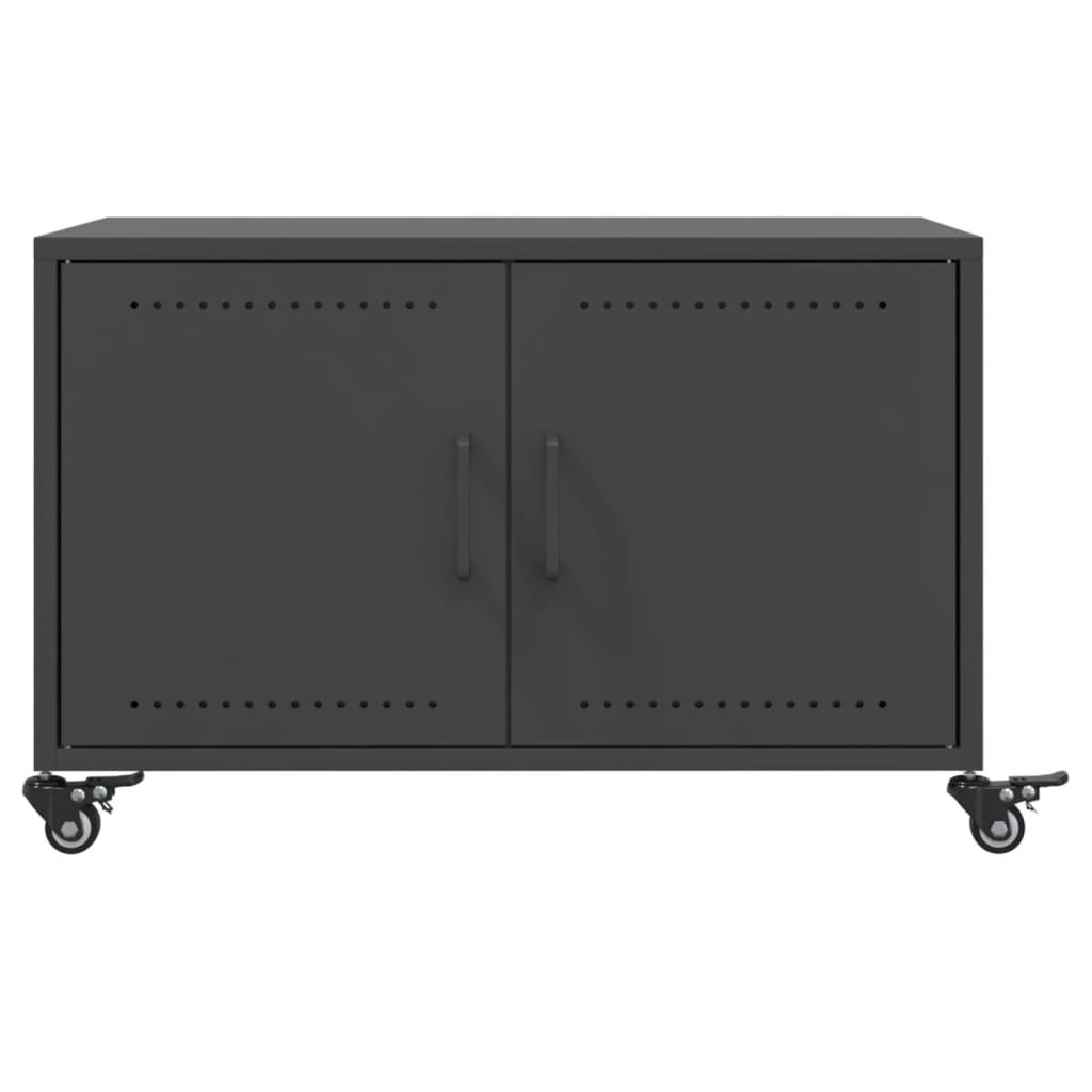 Tavolino da Salotto Nero 100,5x39x72 cm in Acciaio 846686