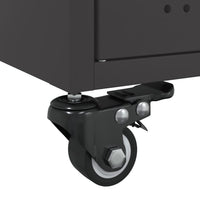 Tavolino da Salotto Nero 100,5x39x72 cm in Acciaio 846686