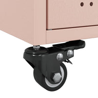 Tavolino da Salotto Rosa 100,5x39x72 cm in Acciaio 846687