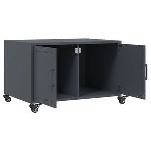 vidaXL Tavolino Antracite 68x50x43,5 cm in Acciaio Laminato a Freddo