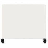 Tavolino da Salotto-Tavolino da soggiorno-Tavolo Bianco 68x50x43,5 cm in Acciaio