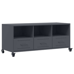 Mobile TV-Credenza TV-Console TV Antracite 100,5x39x43,5 cm Acciaio 587770