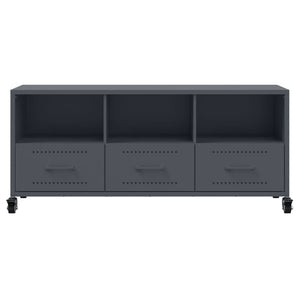 Mobile TV-Credenza TV-Console TV Antracite 100,5x39x43,5 cm Acciaio 587770
