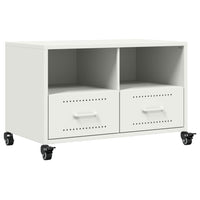 Mobile TV-Credenza TV-Console TV Bianco 68x39x43,5 cm in Acciaio 110607