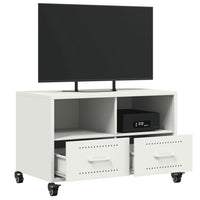 Mobile TV-Credenza TV-Console TV Bianco 68x39x43,5 cm in Acciaio 110607