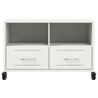 Mobile TV-Credenza TV-Console TV Bianco 68x39x43,5 cm in Acciaio 110607