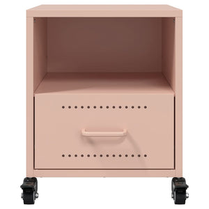 Comodini 2 pz Rosa 36x39x43,5 cm in Acciaio 846707