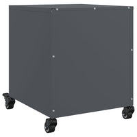 Comodino Antracite 36x39x43,5 cm in Acciaio 846708