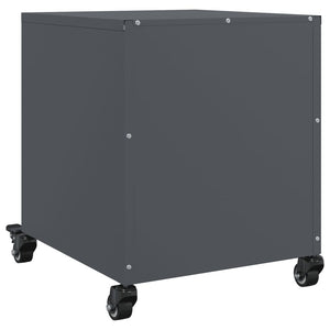 Comodino Antracite 36x39x43,5 cm in Acciaio 846708