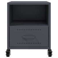 Comodini 2 pz Antracite 36x39x43,5 cm in Acciaio 846709