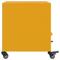 Comodino Giallo Senape 36x39x43,5 cm in Acciaio 846710
