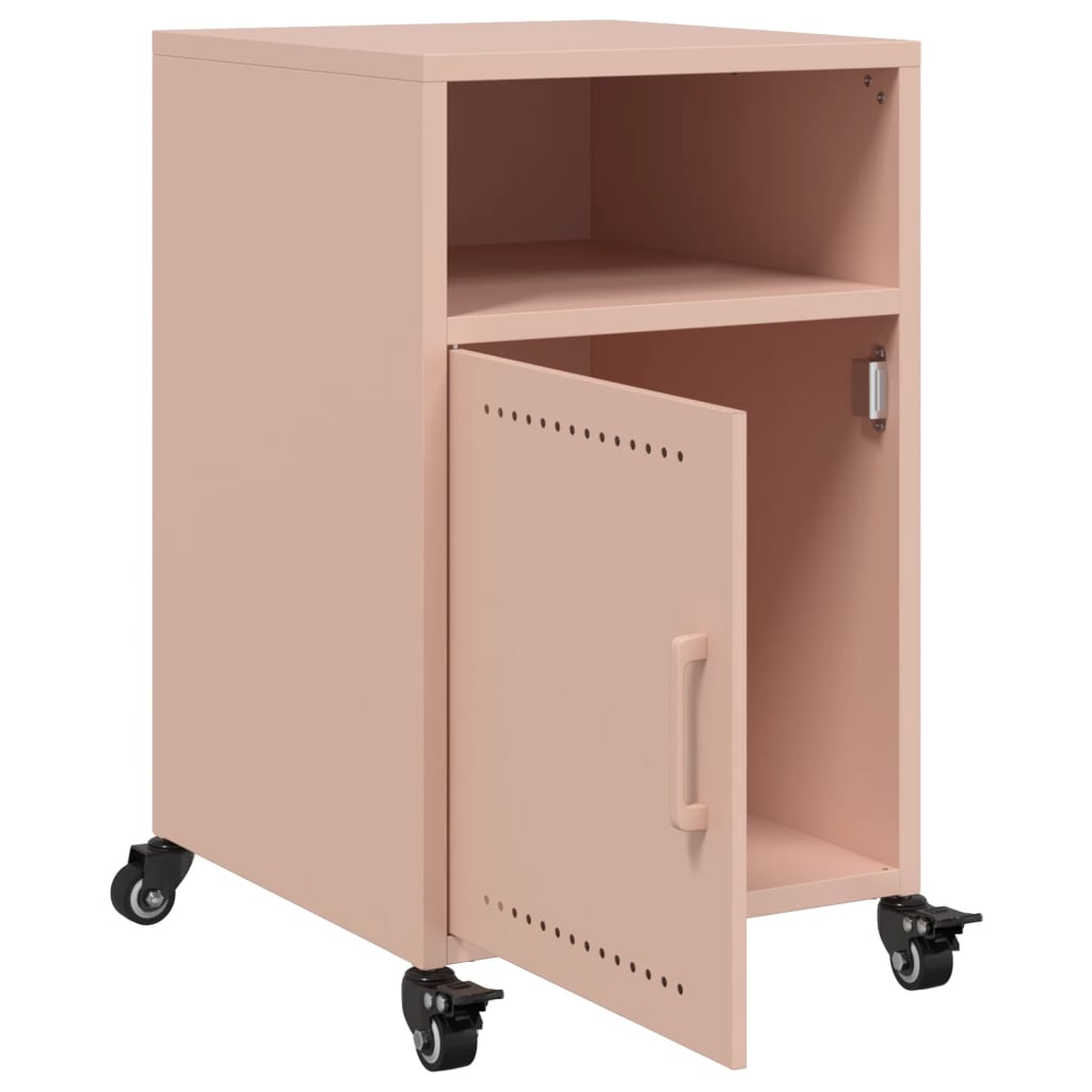Comodini 2 pz Rosa 36x39x59 cm in Acciaio 846719