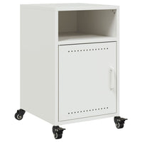 vidaXL Comodini 2 pz Bianchi 36x39x59 cm in Acciaio