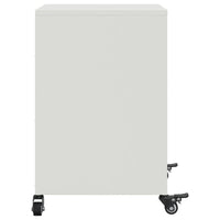 vidaXL Comodini 2 pz Bianchi 36x39x59 cm in Acciaio