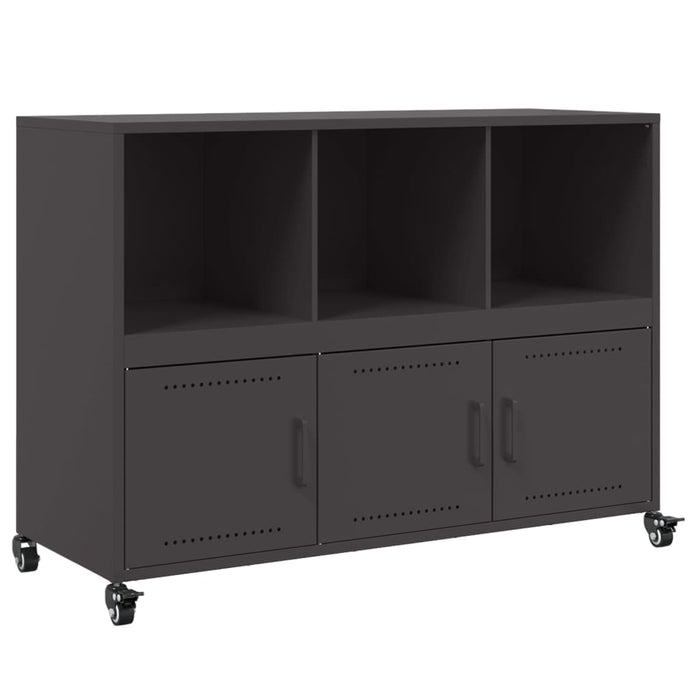 Credenza Nera 100,5x39x72 cm in Acciaio 846734