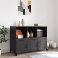 Credenza Nera 100,5x39x72 cm in Acciaio 846734