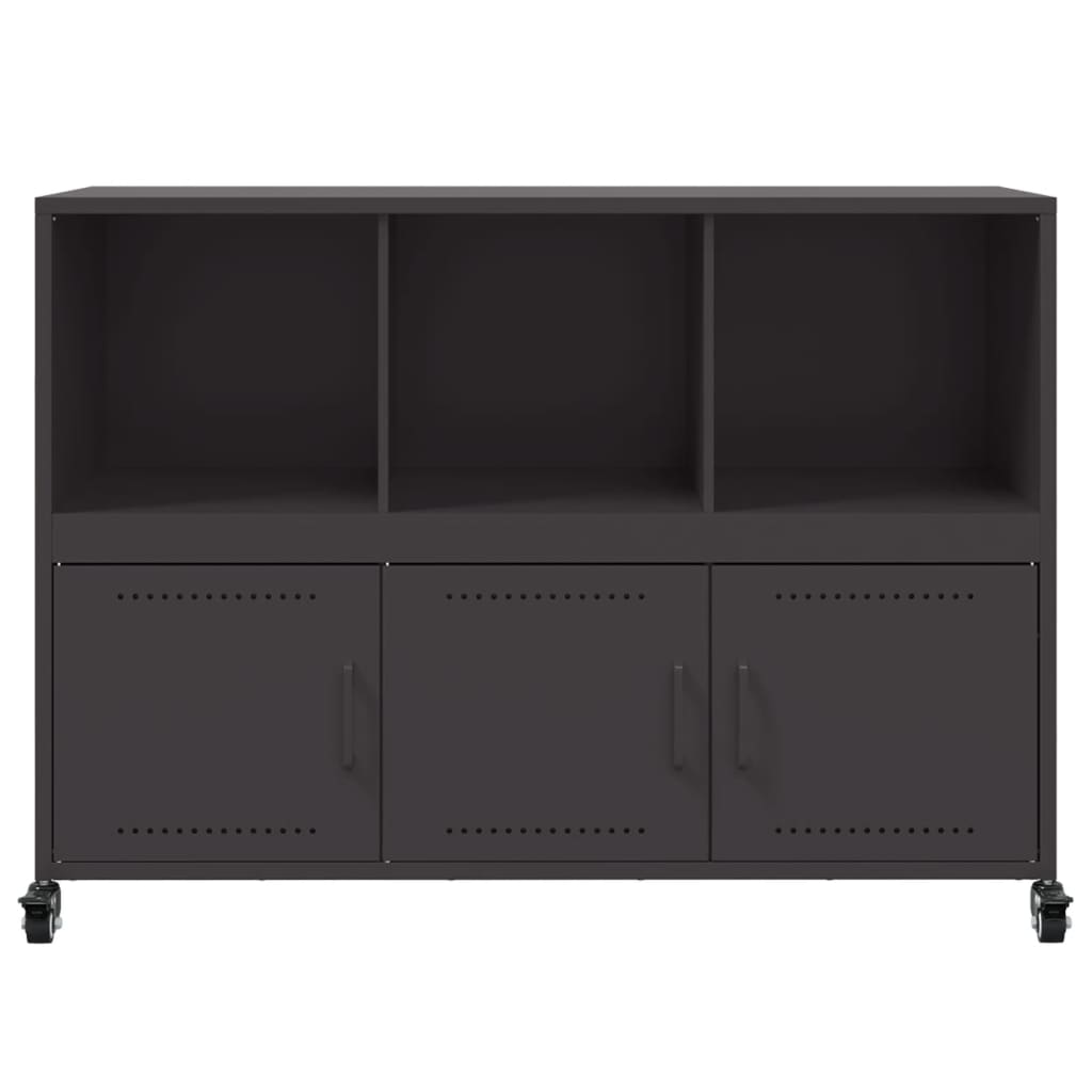 Credenza Nera 100,5x39x72 cm in Acciaio 846734