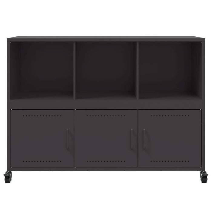Credenza Nera 100,5x39x72 cm in Acciaio 846734