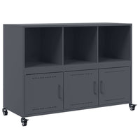 Credenza-Buffet-Armadio da cucina Antracite 100,5x39x72 cm in Acciaio