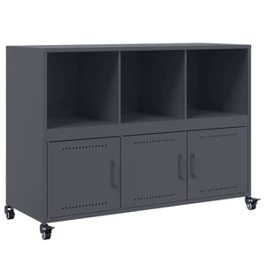 Credenza-Buffet-Armadio da cucina Antracite 100,5x39x72 cm in Acciaio