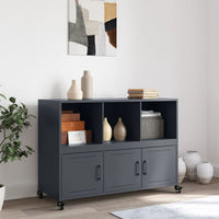 Credenza-Buffet-Armadio da cucina Antracite 100,5x39x72 cm in Acciaio