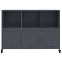 Credenza-Buffet-Armadio da cucina Antracite 100,5x39x72 cm in Acciaio