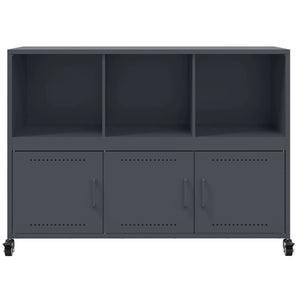 Credenza-Buffet-Armadio da cucina Antracite 100,5x39x72 cm in Acciaio