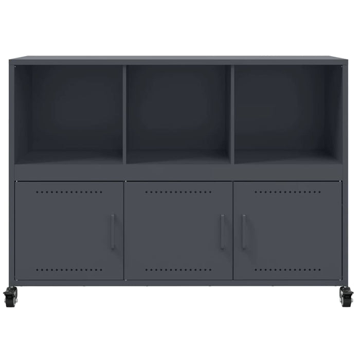 Credenza-Buffet-Armadio da cucina Antracite 100,5x39x72 cm in Acciaio