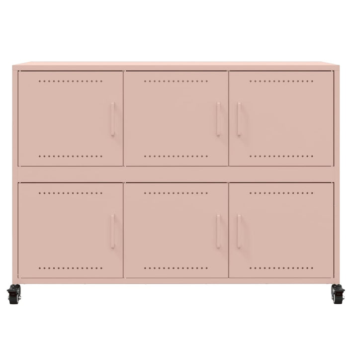 Credenza Rosa 100,5x39x72 cm in Acciaio 846741
