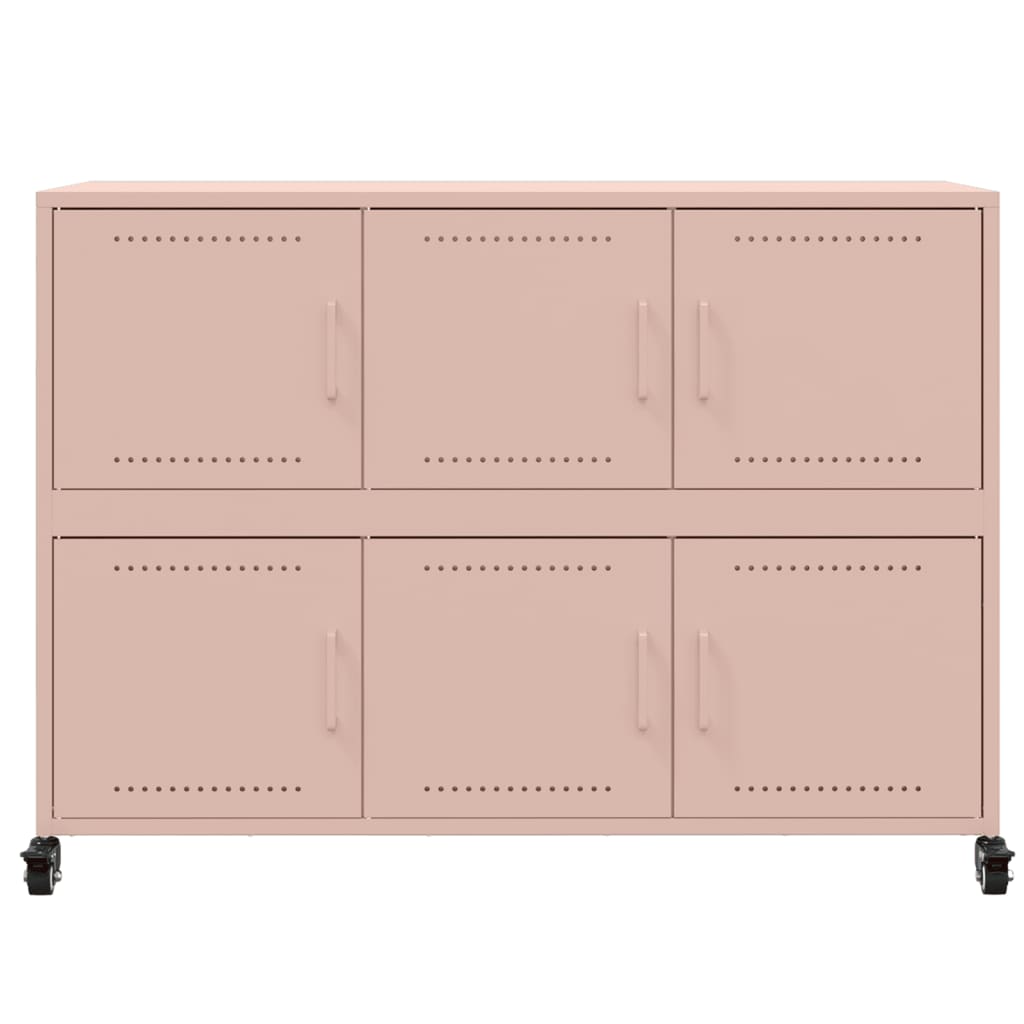 Credenza-Buffet-Armadio da cucina Rosa 100,5x39x72 cm in Acciaio 550216
