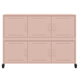 Credenza-Buffet-Armadio da cucina Rosa 100,5x39x72 cm in Acciaio 550216