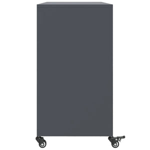 Credenza Antracite 100,5x39x72 cm in Acciaio Laminato a Freddo 846742