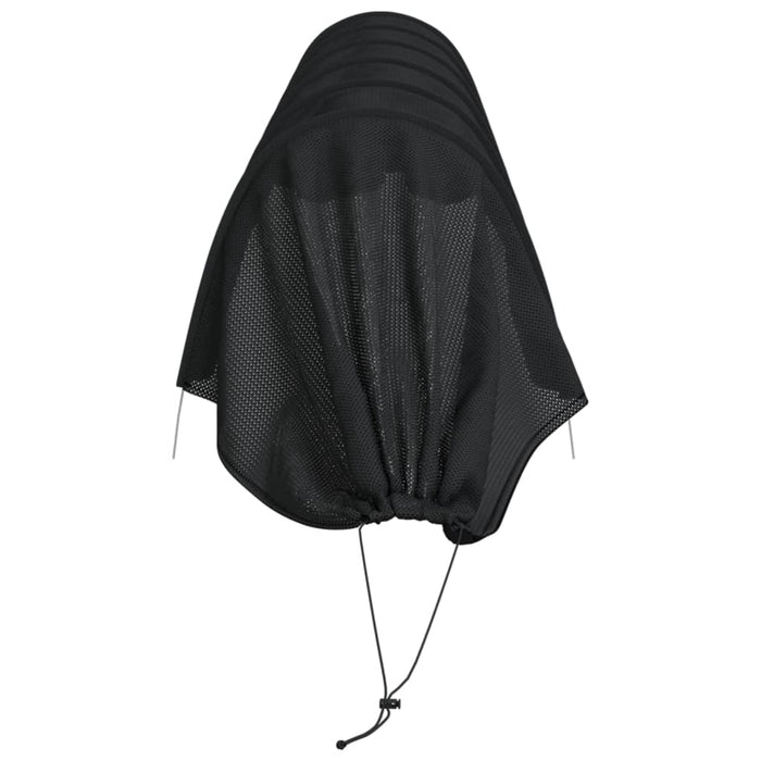 Tunnel a Rete Nero 300x50x48,5 cm in Acciaio e Polietilene