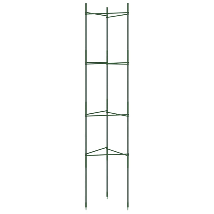 vidaXL Sostegno per Pomodori 2pz 154 cm in Acciaio e PP