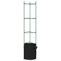 Sostegno Pomodori con Sacchetto Piante 2pz 154 cm Acciaio e PP 4009286