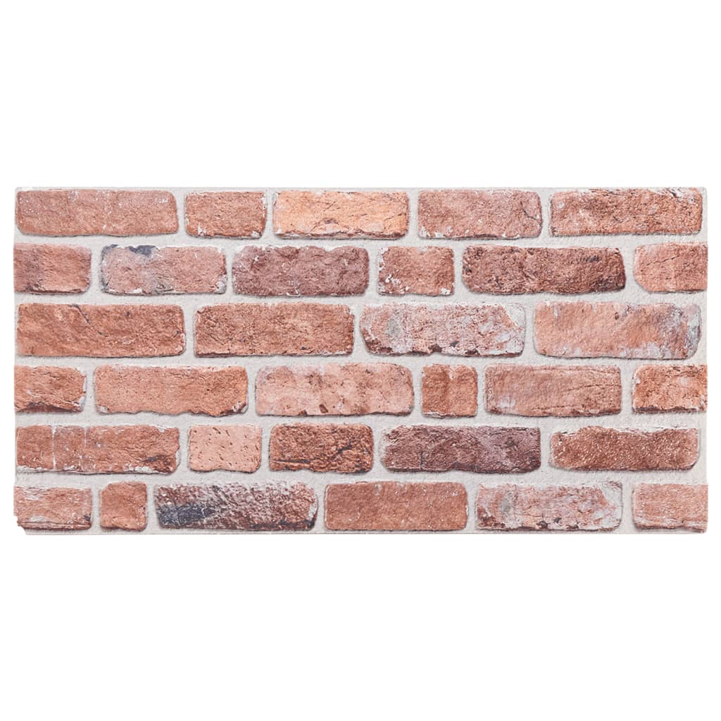 Pannelli Murali 3D 10 pz Rosso 100x50 cm EPS