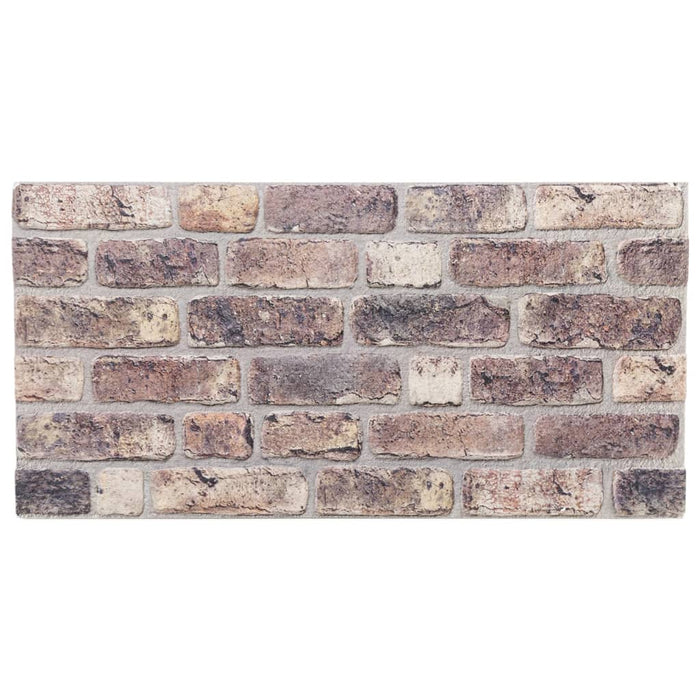 vidaXL Pannelli Murali 3D 10 pz Marrone Scuro 100x50 cm EPS