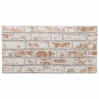 Pannelli Murali 3D 10 pz Rosso e Bianco 100x50 cm EPS