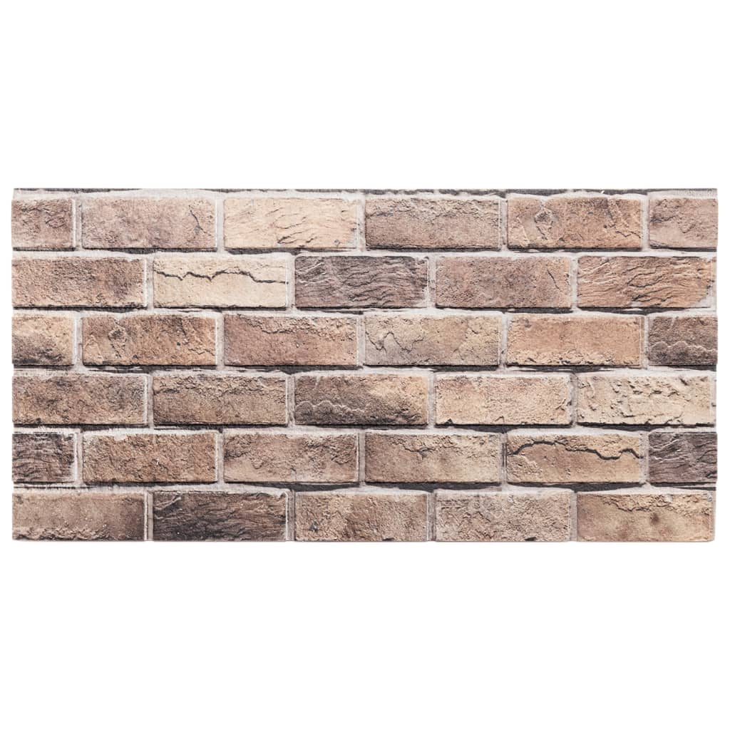 Pannelli Murali 3D 10 pz Marrone 100x50 cm EPS