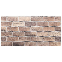 Pannelli Murali 3D 10 pz Marrone 100x50 cm EPS