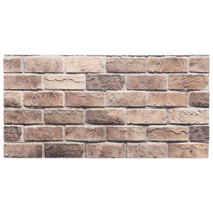 Pannelli Murali 3D 10 pz Marrone 100x50 cm EPS