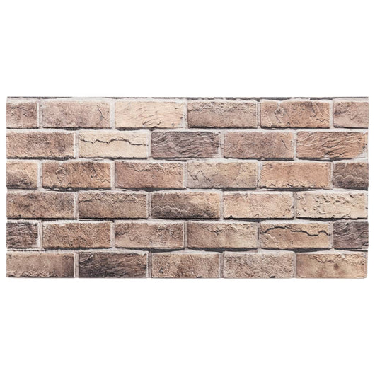 Pannelli Murali 3D 10 pz Marrone 100x50 cm EPS