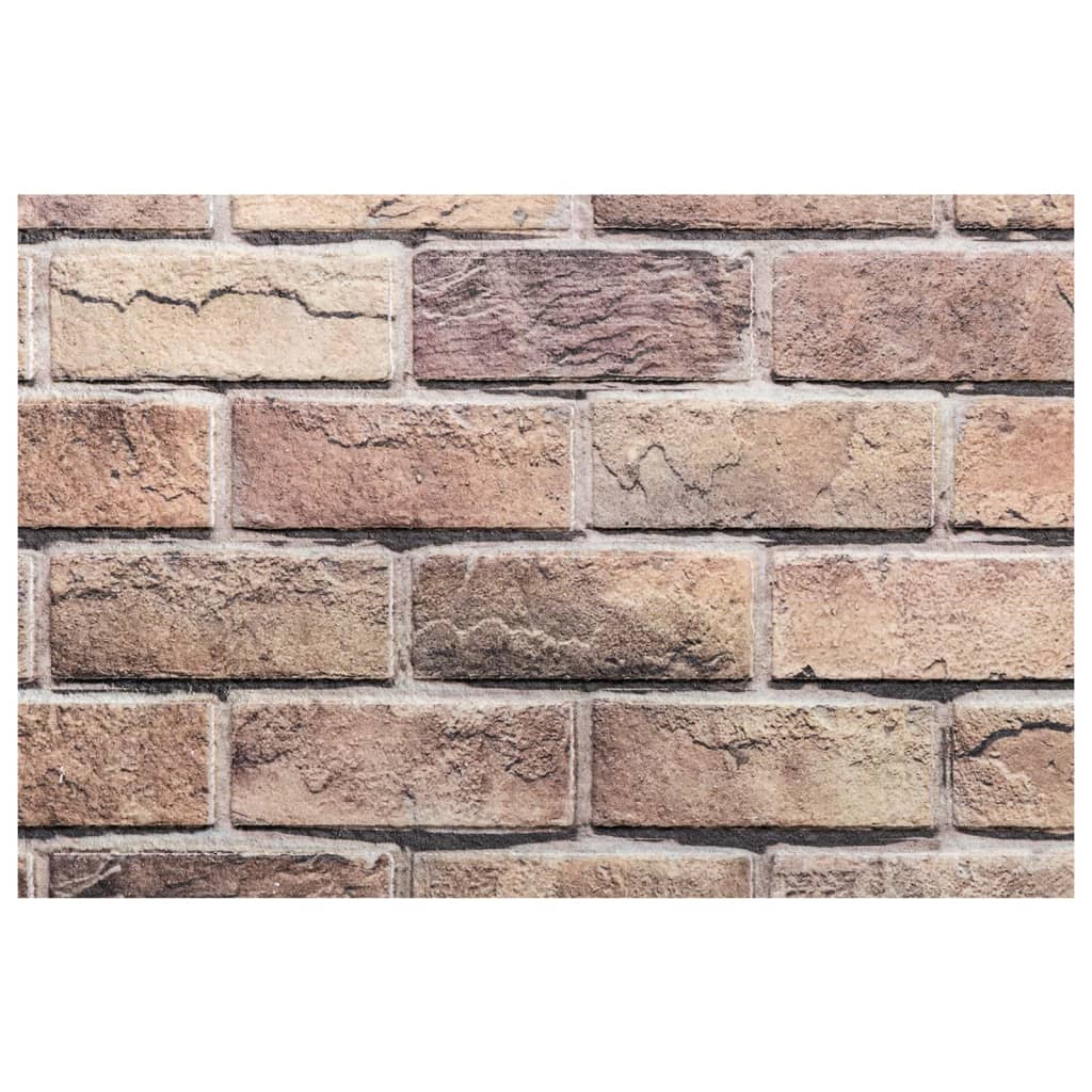 Pannelli Murali 3D 10 pz Marrone 100x50 cm EPS